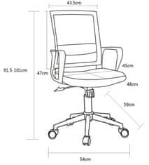 Fort Uredska stolica LAURA (roza)