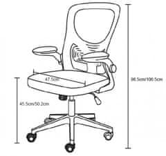 Fort Uredski stol OMEN (crna)