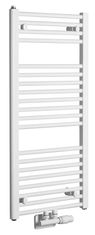 AQUALINE Bijelo čelično grijalo 450x960 mm - el. i kombinirano, centralni priključak