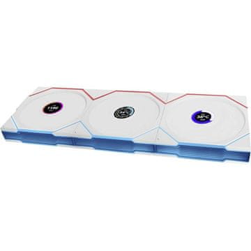 Lian Li Uni Fan TL Wireless ventilator za kućište, PWM 120 mm, 3 komada + kontroler, ARGB, bijela (12RTL1W3W)
