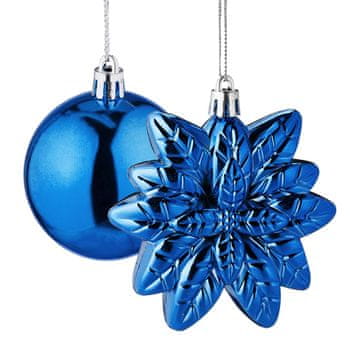 Northix Kuglice za božićno drvce, pakiranje od 100 komada, 10 dizajna, mat, sjajne i svjetlucave završne obrade