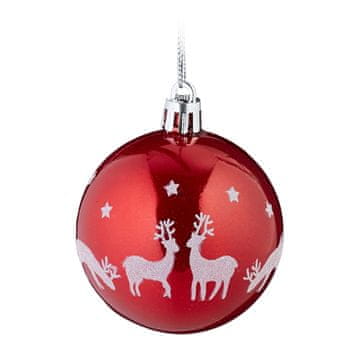 Northix Kuglice za božićno drvce, set od 103 komada, razni oblici, mat, sjajne i svjetlucave završne obrade