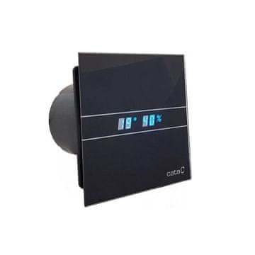 CATA CATA VENTILATOR E-100 GBTH, CRNA, 4W/8W, 100mm, VLAŽNOSTNI SENZOR, LED ZASLON