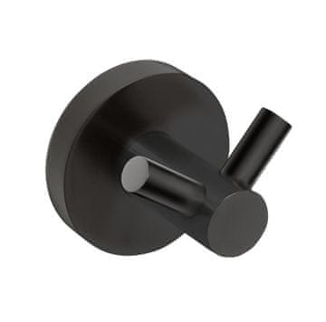 SAPHO Dvostruka Kuka za Kupaonicu SAPHO X-ROUND, Crna Mat, Nehrđajući Čelik