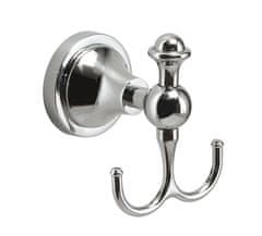 Gedy NEVIS Kromirani Retro Dvostruki Kuka za Kupatilo