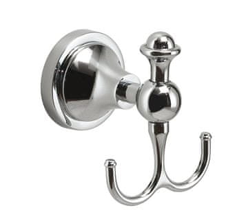 Gedy NEVIS Kromirani Retro Dvostruki Kuka za Kupatilo