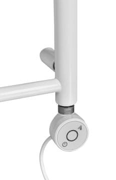 Bruckner WICHER električna grijaća šipka s termostatom, 600 W, mat bijela