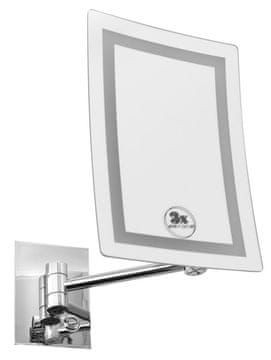 SAPHO Zidno LED Kozmetičko Ogledalo, 160x240mm, Kromirano