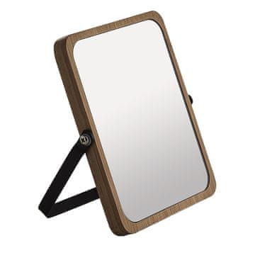 Gedy BAMBOOM Dvostrano Kozmetičko Ogledalo, Crno/Bambus, 162x185mm