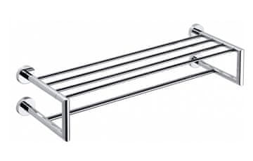 SAPHO Dvostruka kromirana polica za ručnike X-ROUND 655x160x225 mm - SAPHO