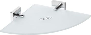 SAPHO SAPHO X-SQUARE Staklena Ugaona Polica 250x55x250mm, Matirano Staklo, Krom