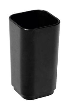 Gedy SEVENTY Crni Četkica Držač, Kvadratni 66x122x66 mm, Plastika