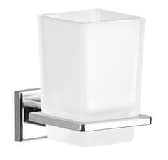 Gedy COLORADO Držač Četkica, staklo, kromirana završna obrada