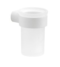 Gedy PIRENEI Držač Četkica za Zube, Mat Bijelo Staklo