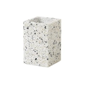 Gedy ZOE Držač četkica, bijeli, 74x113x74 mm, Polyresin