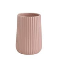 Gedy MARIKA keramička čaša za četkice za zube, ružičasta, 80x116 mm