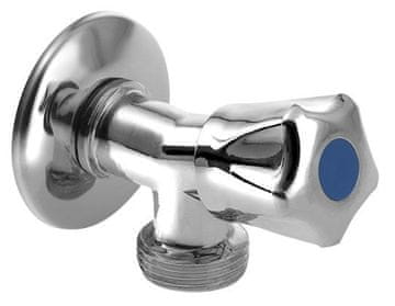 AQUALINE Ventil za perilicu s nepovratnim ventilom, 1/2"x3/4", kromirana mjed