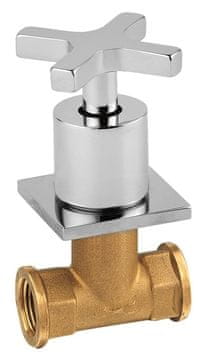 SAPHO TRAX Ugradbeni Ventil za Toplu Vodu, Kromirana, Kvadratnog Oblika