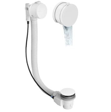 POLYSAN Bijela poliesterska kupaonska garnitura s napajanjem, dužina 575mm, zaptivač 72mm