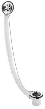 Bruckner Komplet za kadu s čepom na lancu, L-700mm, 6/4", nehrđajući čelik sjajni