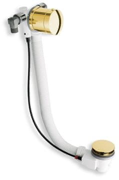POLYSAN Zlatni set za kadu s punjenjem, upravljanje bovdenom, dužina 775 mm, čep 72 mm