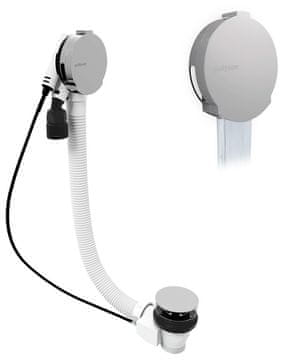 POLYSAN Komplet za kadu s ispuštanjem, bovden, duljina 600mm, čep 72mm, krom