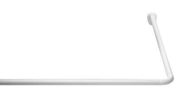 Ridder Univerzalna kutna tuš šipka, bijela, aluminij, montaža bušenjem