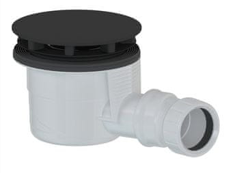 POLYSAN Sifon za kadu, crna mat kapa, promjer 90 mm, DN40