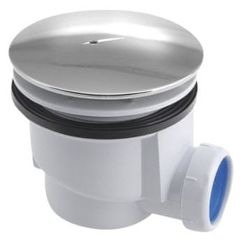 AQUALINE AQUALINE Vaničkov sifon 90 mm, ABS/Chrom pokrivač, DN40, Protok 25 l/min