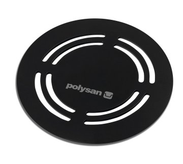 POLYSAN FLEXIA Okrugli Pokrov za Sifon, Crna Boja