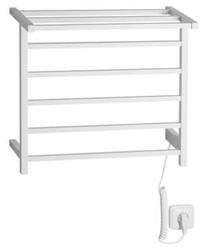 SAPHO Električni grijač ručnika ELZOR 500x470 mm, 60 W, bijela mat završna obrada