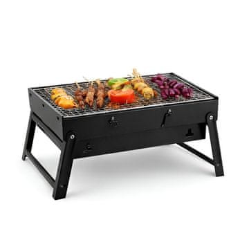 MG BBQ prijenosni roštilj, crni