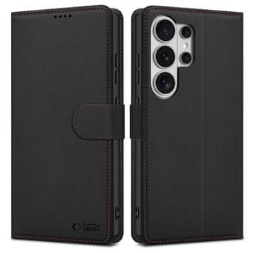 Tech-protect Wallet preklopna maska za Samsung Galaxy S26 Ultra, crna/crvena