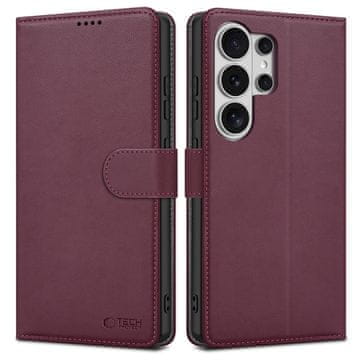 Tech-protect Wallet preklopna maska za Samsung Galaxy S26 Ultra, bordo