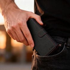 Tech-protect Wallet preklopna futrola za Samsung Galaxy A57 5G, crna / crvena