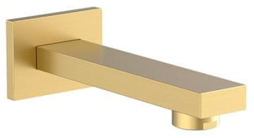 SAPHO Zidna izlivna pipka, kvadratna, 160mm, mat zlatna