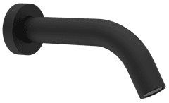 SAPHO Zidna izlivna cijev, okrugla, 174mm, crna mat, SAPHO