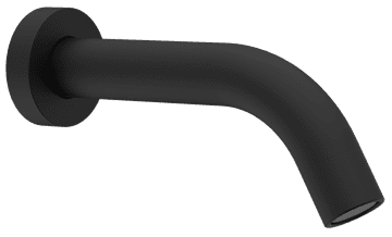 SAPHO Zidna izlivna cijev, okrugla, 174mm, crna mat, SAPHO