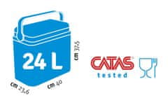 Adriatic rashladna torba, 24 L, pastelno narančasta