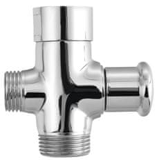 AQUALINE Kromirani preklopni ventil za bateriju F3/4"-M1/2"xM3/4" AQUALINE