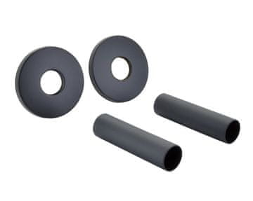 SAPHO Set okruglih pokrivnih rozet, mat crna