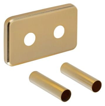 SAPHO Pravokutna Pokrivna Rozeta za TWIN Spoj, Mat Zlato