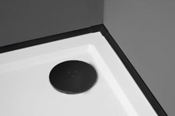 POLYSAN Crna mat pokrivna traka za kade, 1950mm, s kutovima i završecima, POLYSAN