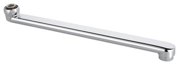 AQUALINE Kromirani Izljev Za Bateriju 220mm AQUALINE, Ravni Dizajn, Mesing