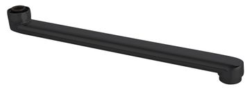 AQUALINE Crna Mat Mjedena Izljevna Cijev za Slavinu, 320mm, Ravna Dizajnerska