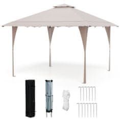 Northix Sklopivi paviljon 4x4 m metalni okvir UV zaštita