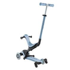 Globber GO UP Deluxe LIGHTS ECOLOGIC skuter od 360°, sklopivi, svjetleći kotači, plavi (697-501)