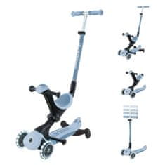 Globber GO UP Deluxe LIGHTS ECOLOGIC skuter od 360°, sklopivi, svjetleći kotači, plavi (697-501)