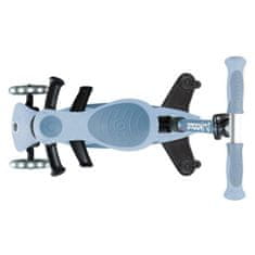 Globber GO UP Deluxe LIGHTS ECOLOGIC skuter od 360°, sklopivi, svjetleći kotači, plavi (697-501)