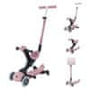 Globber GO UP Deluxe LIGHTS ECOLOGIC 360° romobil, sklopivi, svjetleći kotači, roza (697-510)